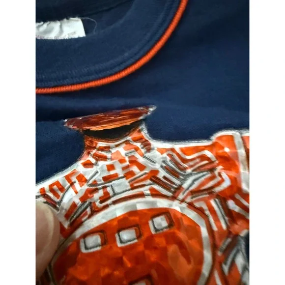 Vintage Kids 80s Holographic Tron T-Shirt Pilgrim 6/7 - Picture 4 of 7